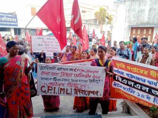 Movement against barga eviction_Dhanekhali