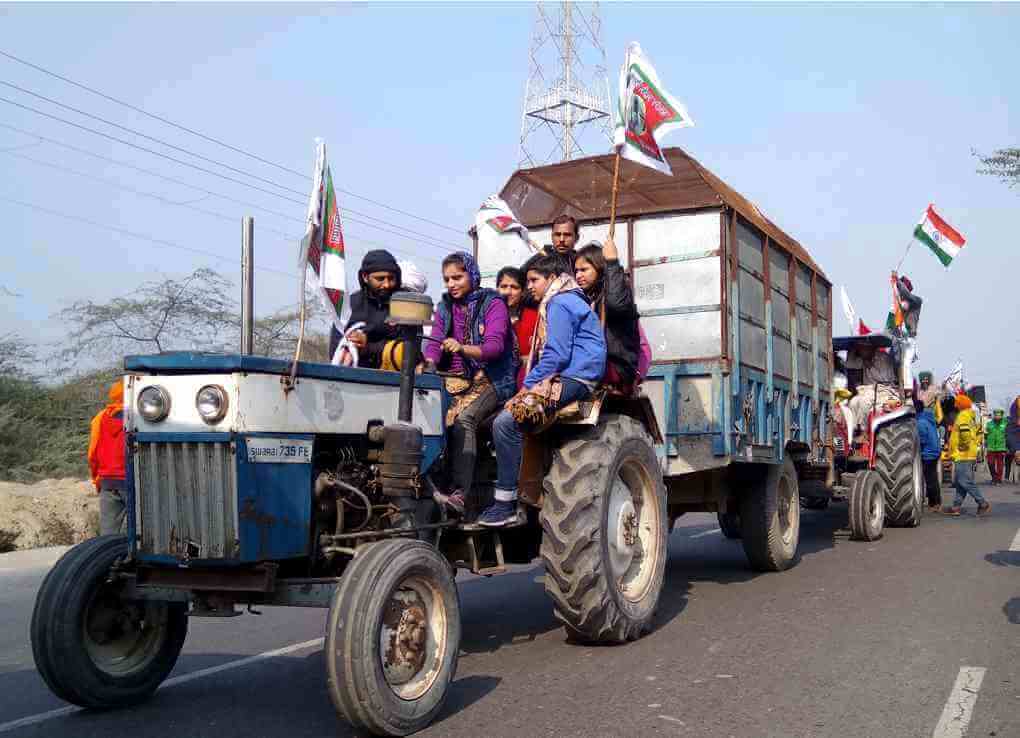 Farmers' tractor parade in Delhi