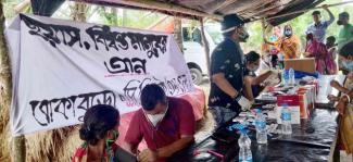 Health check-up camp in the devastated area