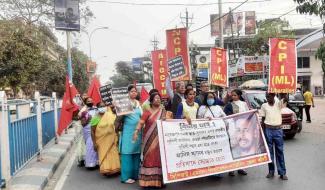 demanding punishment for Anis Khan and Tuhina Khatun murderers