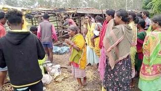 Houses of tribal families burnt in Odisha