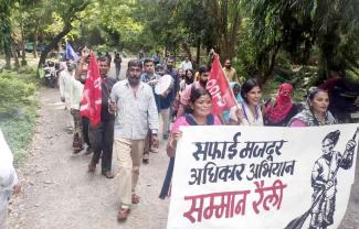 jnu-sanitation-workers-march